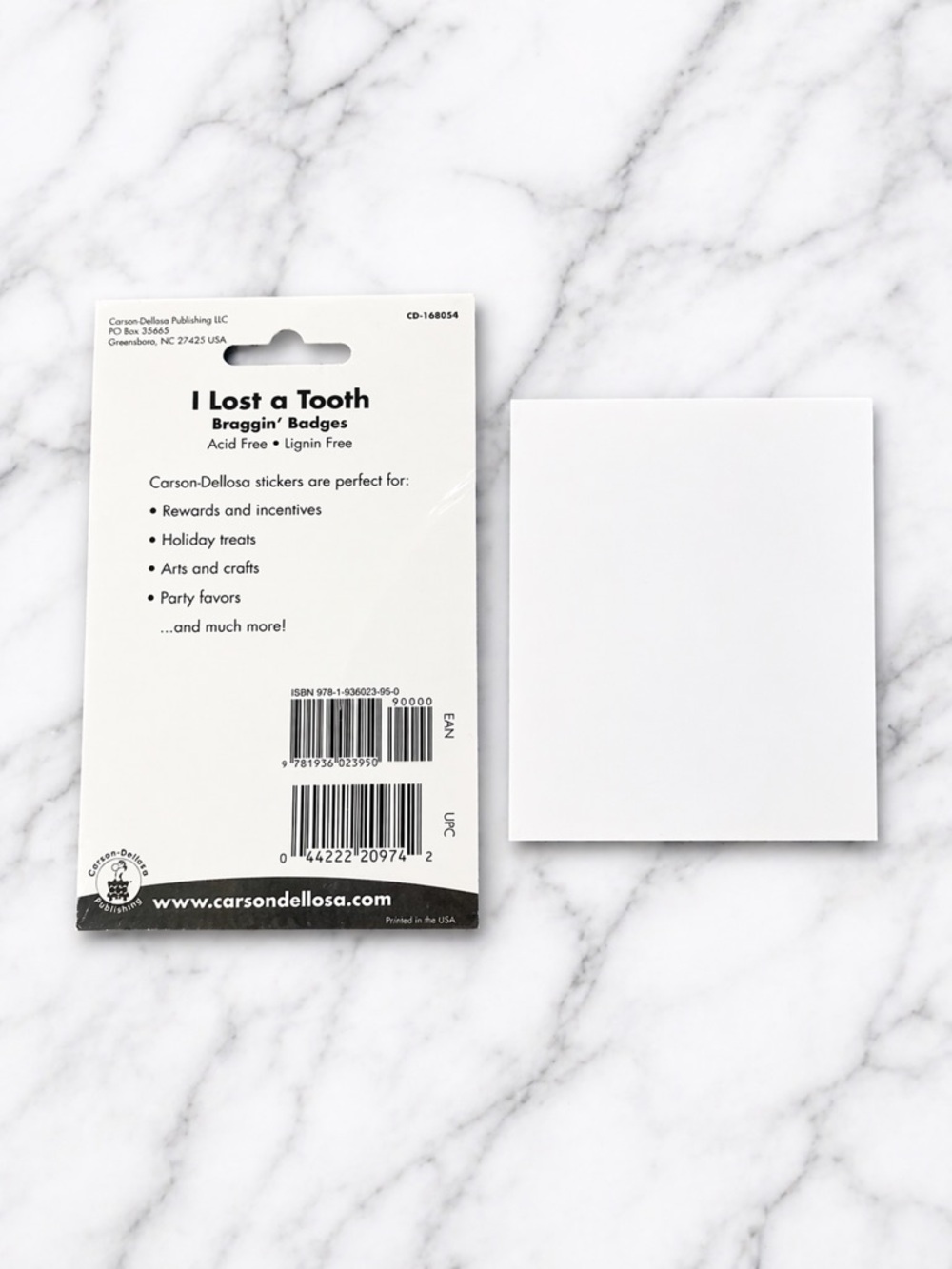 Carson Dellosa I Lost a Tooth Braggin’ Stickers 24 Reward Stickers Tooth Fairy - Picture 2 of 2